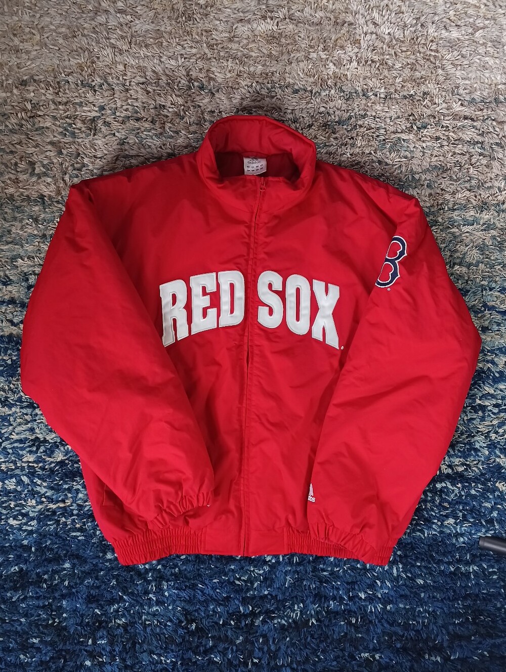 Vintage Adidas Boston Red Sox MLB Bomber Jacket Mens